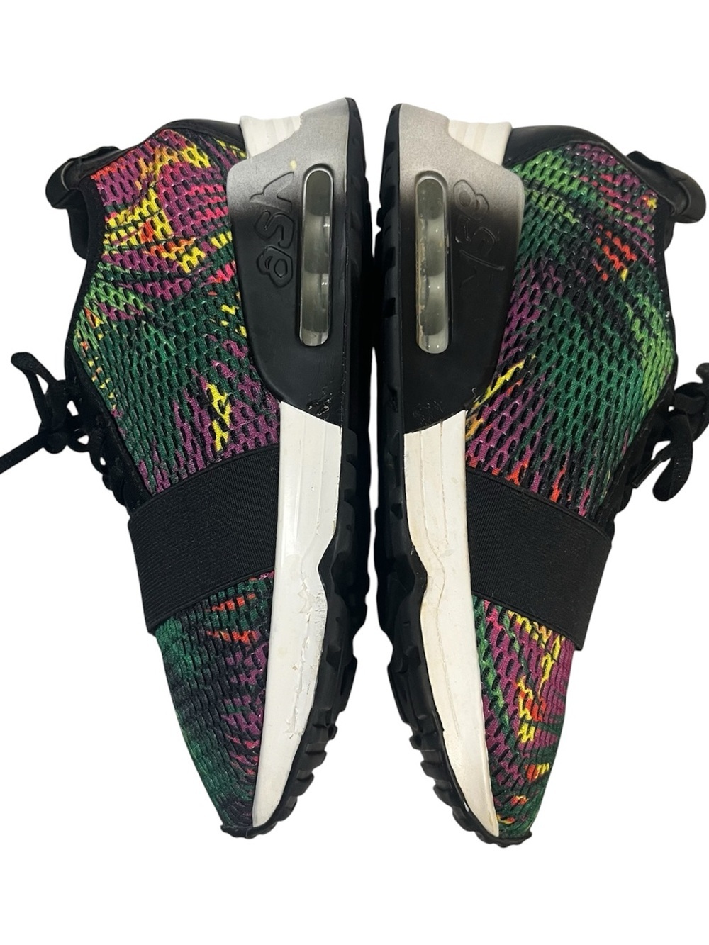 Ash Lacey Tropical Colors Mesh Wedge Sneakers w/Black Elastic
Strap 38EU 7.5-8 - Picture 6 of 9